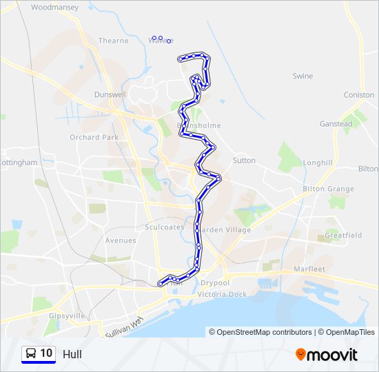 10 bus Line Map