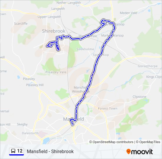 12 Bus Line Map