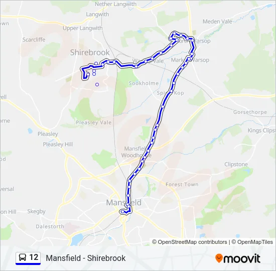 12 Bus Line Map