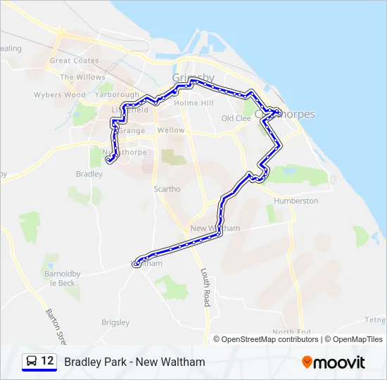 12 Bus Line Map