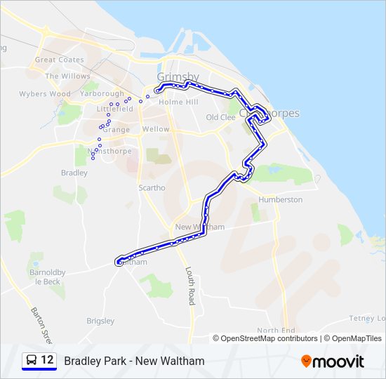 12 Bus Line Map