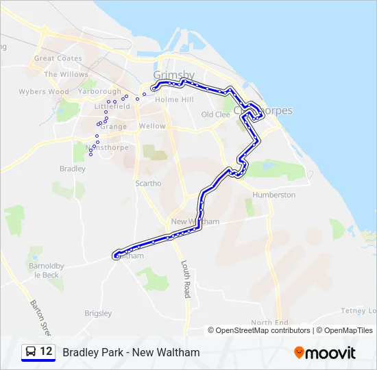 12 Bus Line Map