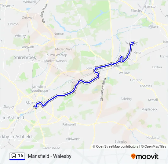 15 Bus Line Map