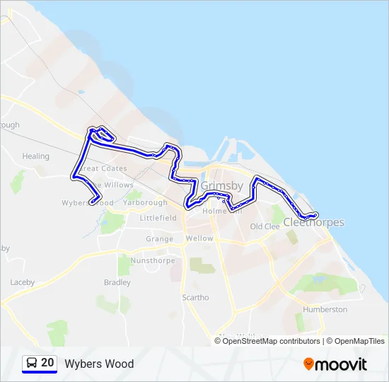 20 Bus Line Map