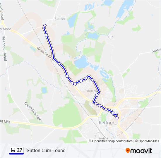 27 Route: Schedules, Stops & Maps - Sutton Cum Lound (Updated)