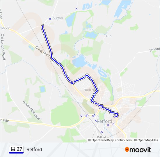 27 Bus Line Map