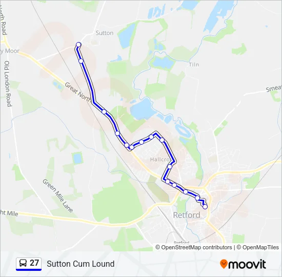 27 Bus Line Map