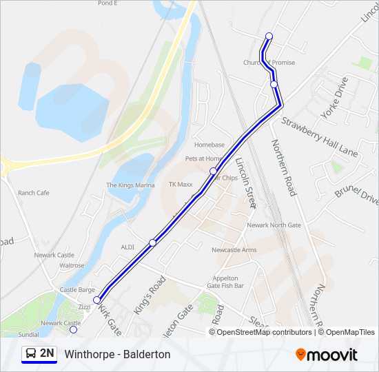 2N Bus Line Map