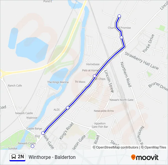 2N Bus Line Map