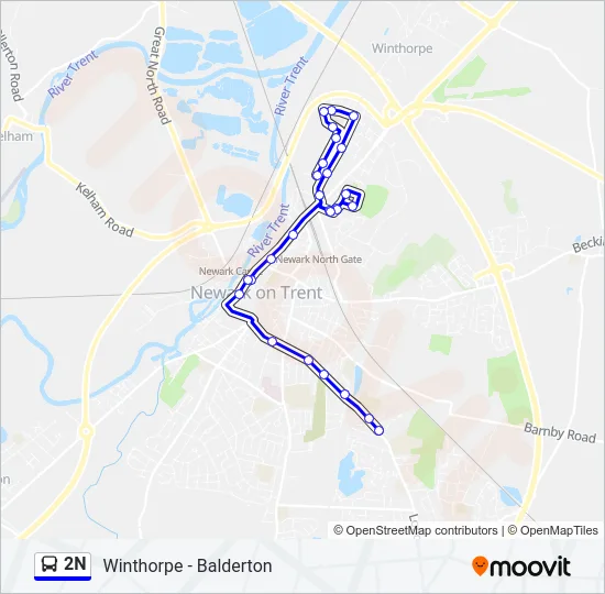 2N Bus Line Map