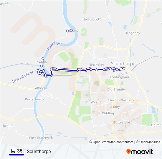 35 Route: Schedules, Stops & Maps - Scunthorpe (Updated)