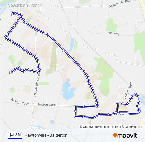 3N bus Line Map