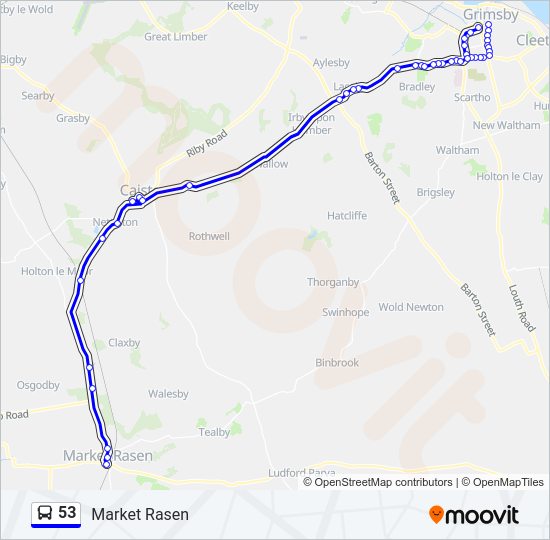 53 Bus Line Map