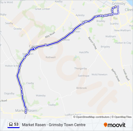 53 Bus Line Map