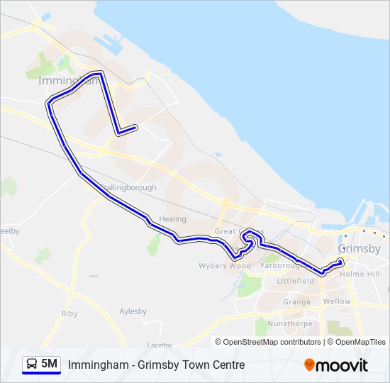 5M Bus Line Map
