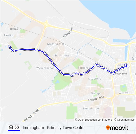 5S Bus Line Map