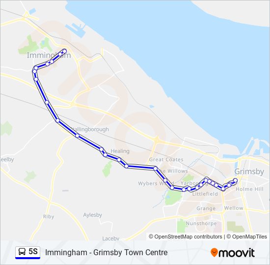 5S bus Line Map