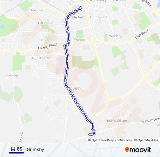 8S Bus Line Map