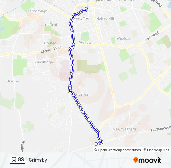 8S Bus Line Map