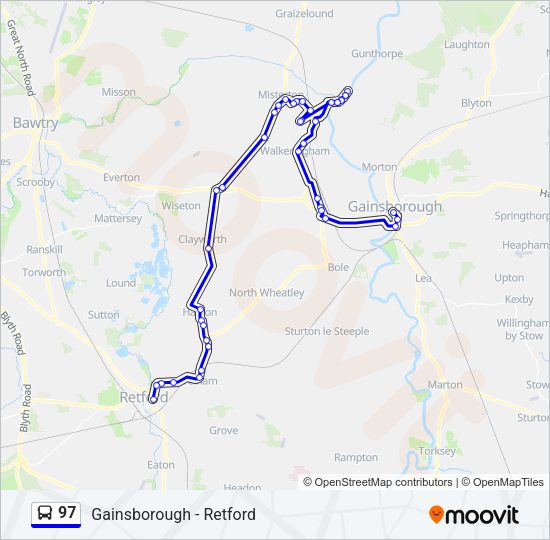 97 Bus Line Map