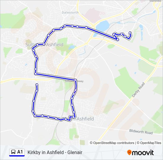 A1 bus Line Map