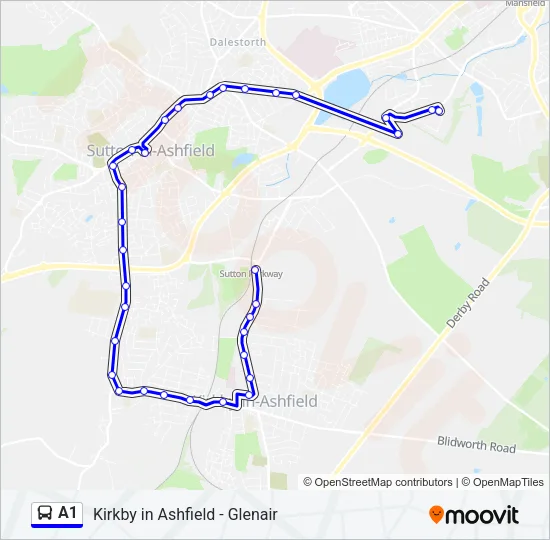A1 Bus Line Map