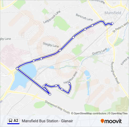 A2 Bus Line Map