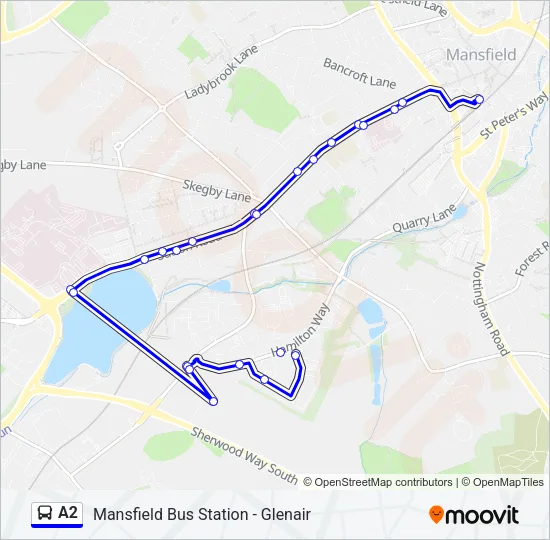 A2 Bus Line Map