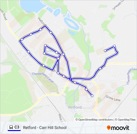 C3 Bus Line Map