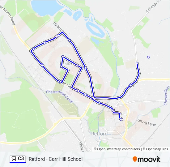 C3 Bus Line Map