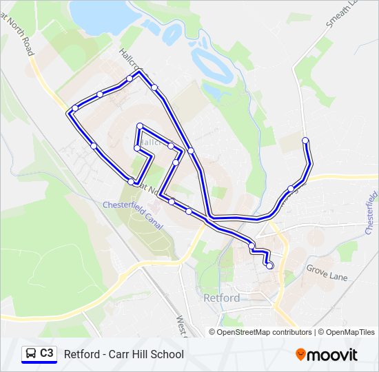 C3 Bus Line Map