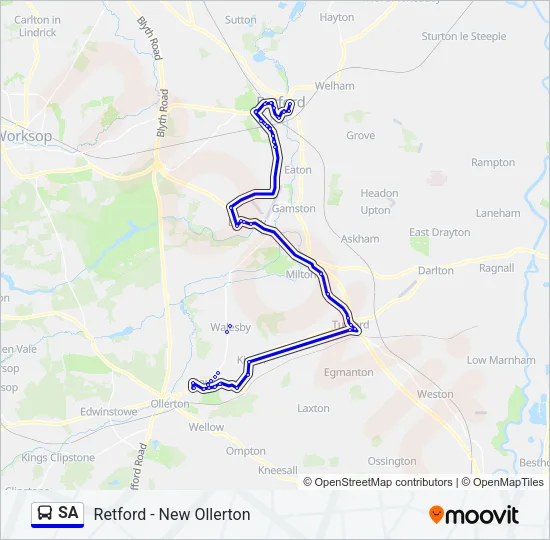 SA Bus Line Map