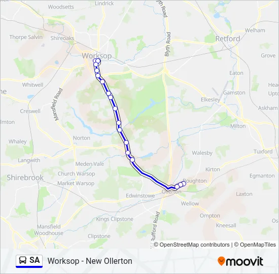 SA Bus Line Map