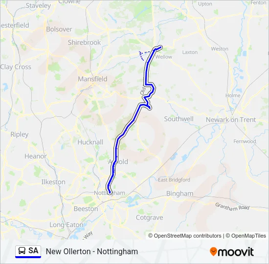 SA Bus Line Map