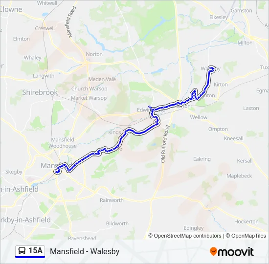 15A Bus Line Map