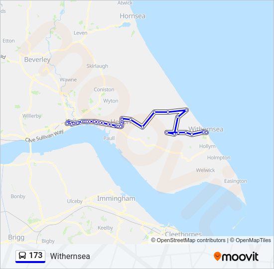 173 Bus Line Map