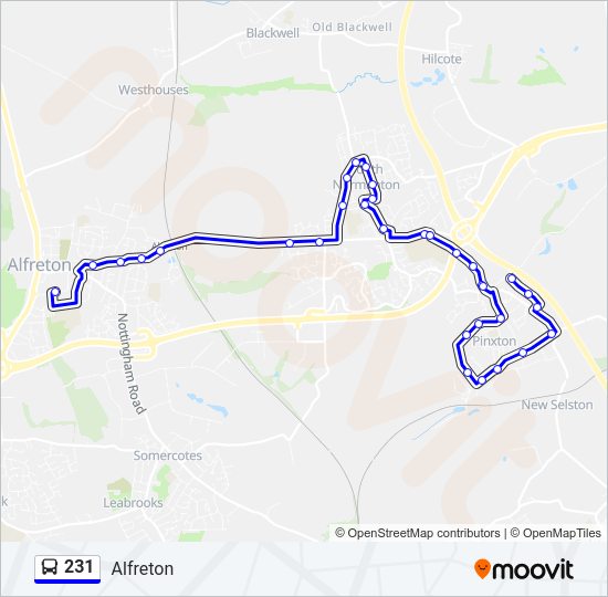231 Bus Line Map