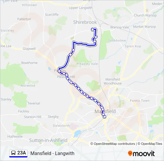 23A Bus Line Map