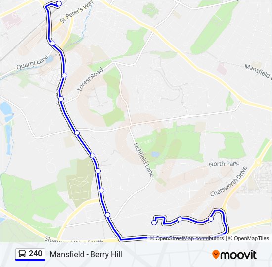 240 Bus Line Map