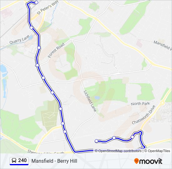 240 Bus Line Map