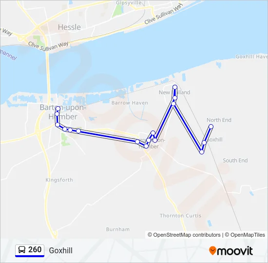 260 Bus Line Map