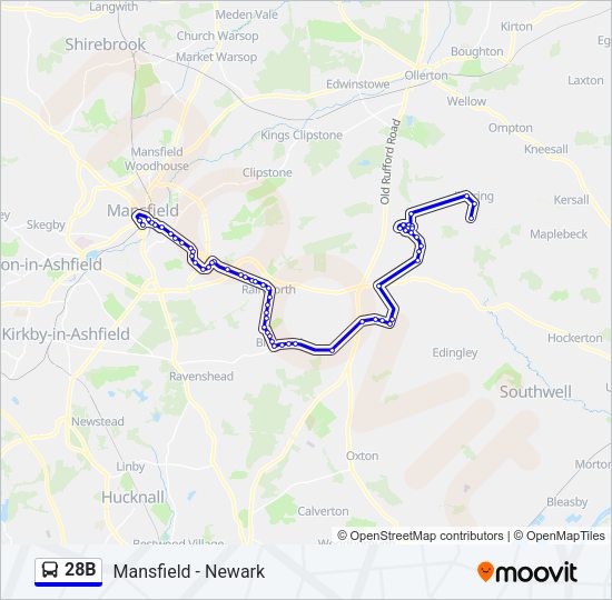 28B Bus Line Map