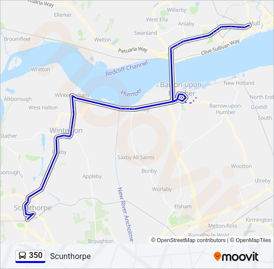 350 Bus Line Map