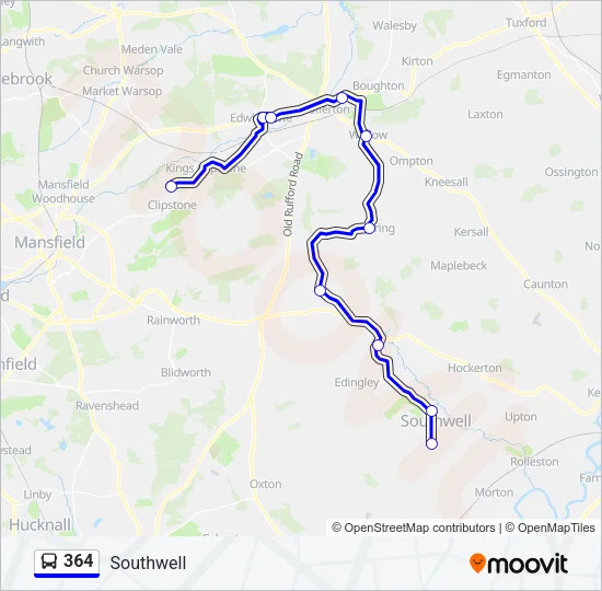 364 Bus Line Map