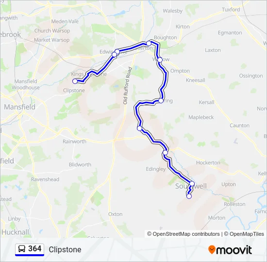 364 Bus Line Map