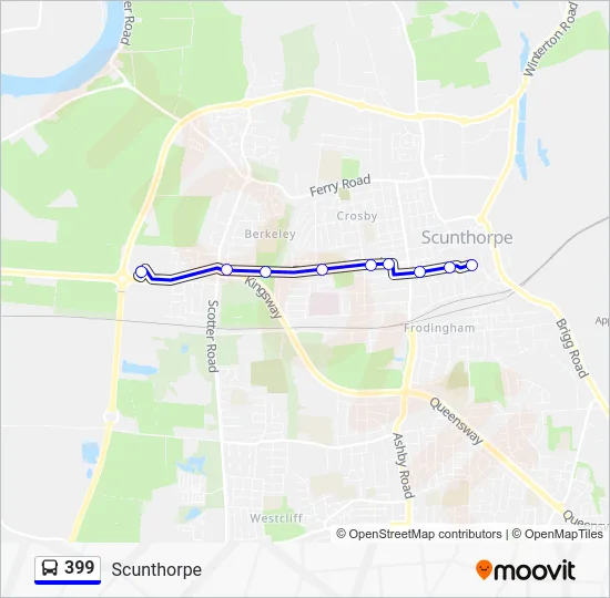 399 Route: Schedules, Stops & Maps - Scunthorpe (Updated)