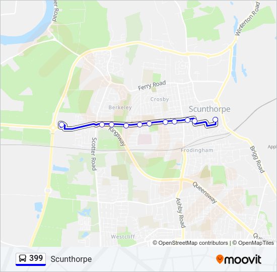 399 Bus Line Map