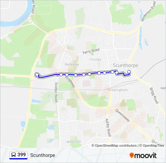 399 Bus Line Map