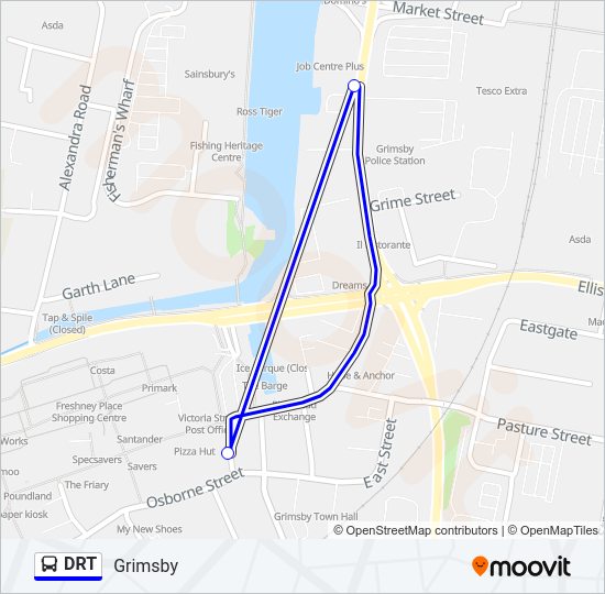 DRT Bus Line Map