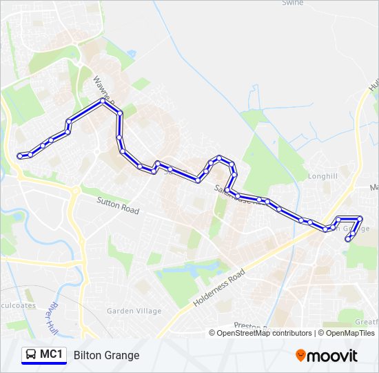 MC1 bus Line Map